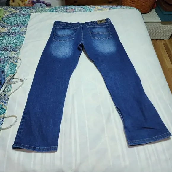 WRANGLER EUC MENS SZ 38 DENIM BLUE JEANS - Picture 6 of 10